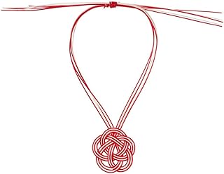 長さ調整可能 ボトルネックに使える飾り水引 梅結び 就労継続支援事業所に制作をお願いした飾り水引