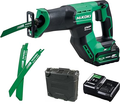 【セット買い】【Amazon.co.jp限定】 HiKOKI(ハイコーキ) 36V充電式セーバソー CR36DMA(XPZ) + 金属用セーバソーブレード 0037-0526