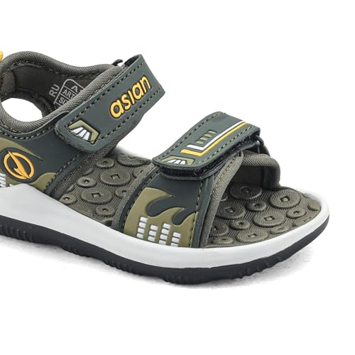 Image of ASIAN Henry-02 Kids Sports Sandals for Boys & Girls | Lightweight Sports Sandals with Soft Cushioning | Velcro Straps & Anti-Slip Grip Sole