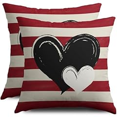 Black White Red Striped