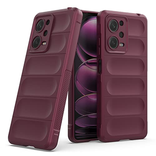 Image of Amazon Brand - Solimo Back Case Cover for Mi Redmi Note 12 Pro 5G | Compatible for Mi Redmi Note 12 Pro 5G Back Case Cover | Matte Case | Liquid Silicon Magic Case with Camera Protection | Plum