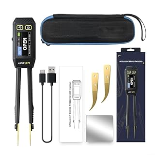 per FNIRSI LCR Meter Tweezer, Digital Tweezers Bridge LCR-ST1 Meter, Capacitanza Induttanza Continuità Tester Tre Frequenze, Analisi Componente Elettronico