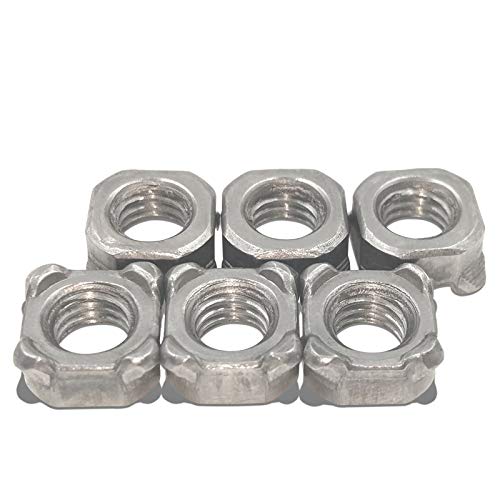 M4/M5/M6/M8/M10/M12 Square Welding Nut/Four Corner Welding Nut/Square Spot Welding Nut 40PCSXM4