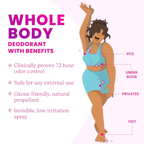 Image of Lume Whole Body Deodorant Spray Aluminum Free - 3.6 oz (Minted Cucumber) | Baking Soda Free, Whole-Body Deodorant Spray for Women - Safe for Underarms & Private Parts
