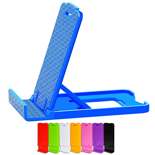 Honsky Cell Phone Stands, Tablet Stands, Mobile Phone Holders, Cellphone Stand, for Desk Desktop – Universal, Multi-Angle Adjustable Foldable Plastic, Pack of 8, Bundles (Multi-Color)