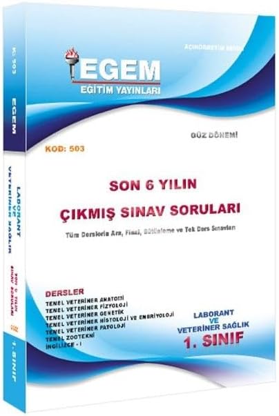 1. Sınıf Laborant ve Veteriner Sağlık Çıkmış Sınav Soruları (2011-2018) (503)