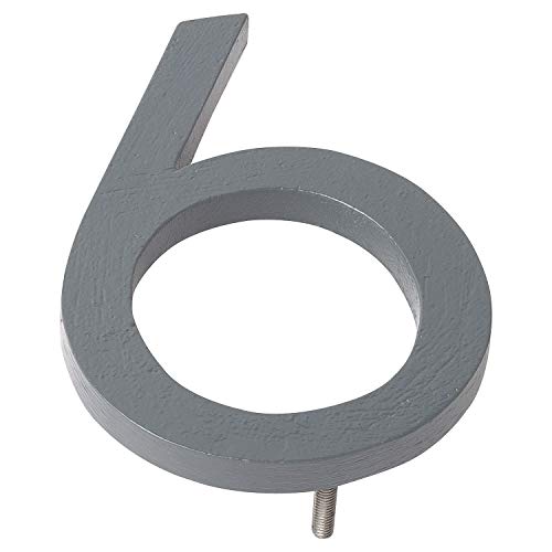 Numéros de maison flottants gris grande taille pour éviter les erreurs de livraison de colis