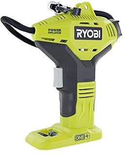 Ryobi Portable Power Inflator for Tires [NEW DIGITAL GAUGE] [18-Volt] [Cordless] [ONE+ Battery