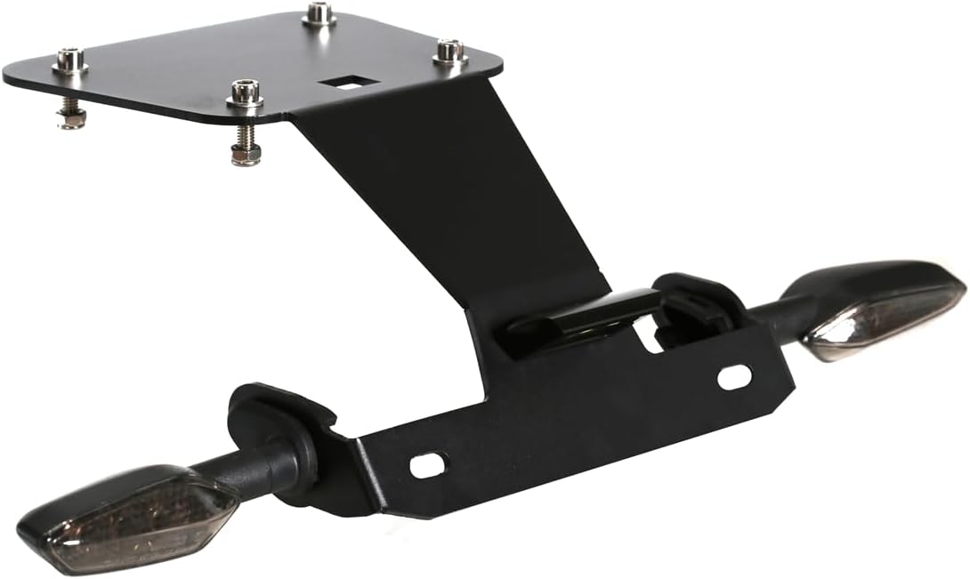 License Plate Holder Rear Fender Eliminator Kit Tail Tidy LED Indicator Turn Signal Blinker Kit Compatible with for YZF R25 YZF R3 YZF-R25 YZF-R3 MT-03 MT03 MT25 MT-25 2015-2024 (Smoke)