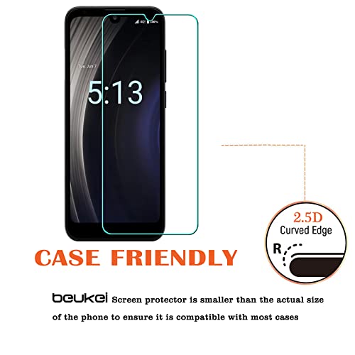 Beukei (3 Pack) Compatible For Orbic Joy Screen Protector Tempered Glass, Touch Sensitive,Case Friendly, 9H Hardness #TOP3