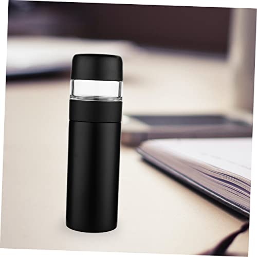 Homoyoyo Smart Thermal Water Bottle Tumbler Water Bottle Stainless Steel Drinking Glasses Insulated Water Bottles Tea Leaves Separated Cup Thermal Tea Infuser Tea Thermose Water Cup Metal #TOP7