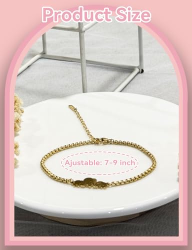 Stainless Steel Elephant Chain Link Bracelet - Motivational Gifts for Women & Mothers Day3