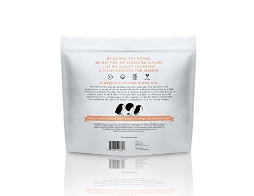 L. Chlorine Free Ultra Thin Liners Regular Absorbency, Organic Cotton, Free of Chlorine Bleaching, Pesticides, Fragrances, or Dyes, 100 Count