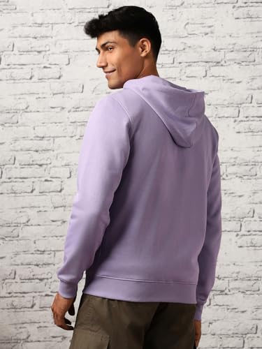 Image of Nobero Classic Zipper Hoodie for Men | Zip Up Hoodies for Men | Regular Fit | Full Zip Closure | Drawstring Hood | Zipped Hooded Sweatshirt | Cotton Rich Zipper Fleece Hoodie