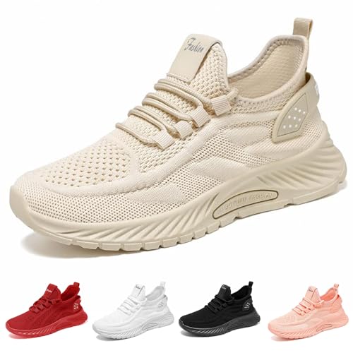 Hf Stride Shoes Women Lightweight Slip On Walking Shoes for Women Men Soft Breathable Mesh Lightweight Non-Slip Athletic Sneakers Outdoor Hiking Footwear Unisex