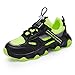 Hetios Lightweight Breathable Athletic Running Shoes Boys Girls Sneakers Fashion Sport Gym Jogging Tennis Walking Shoes Green&Black Little Kid US Size 12.5
