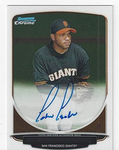 Edwin Escobar Autographed Bowman Chrome Collectible Baseball Card - 2013 Bowman Chrome Autographed Baseball Card #BCA-EE (San Francisco Giants) Free Shipping
