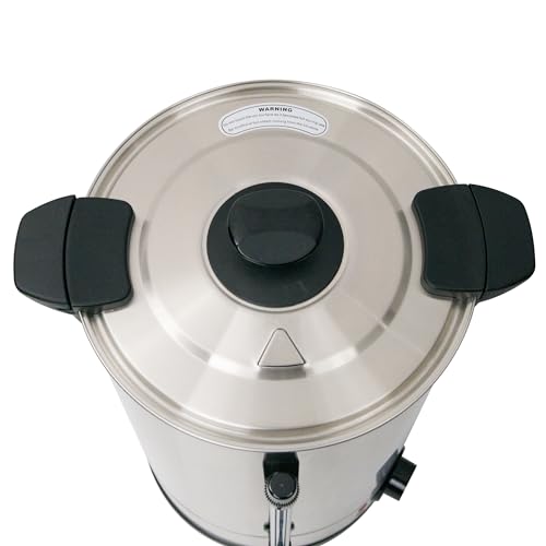 Hakka 8L Water Urn Boiler, Commercial Catering Hot Water Dispenser for Tea and Coffee Stainless Steel Electric Water Container with Lockable Lid, Water Gauge, Cool Touch Handles - Image 6