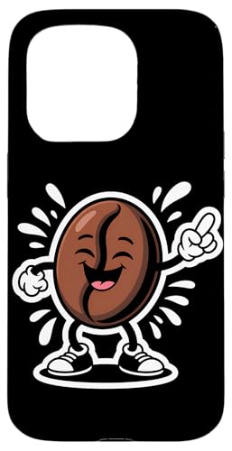 ダンシングコーヒー 豆 コーヒー ユーモア スマホケース iPhone 15 Pro 用