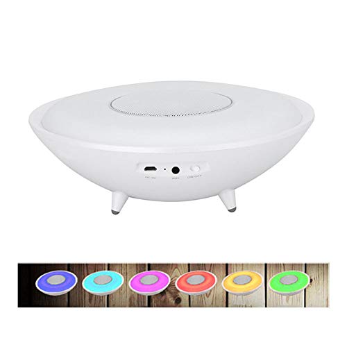 Ruitx Bluetooth Speakers Nachtlicht, Portable LED Colorful Wireless Loud Hangable Sound Speaker TF Card Aux Speakerphone PC