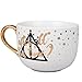 Harry Potter Latte Coffee Mugs, Set of 2 - After All This Time, Always - Deathly Hallows and Doe Patronus Designs - Great Valentines Day Gift - 16 oz