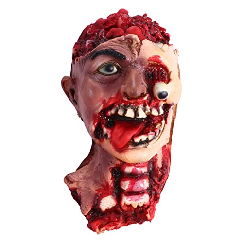 LIFKOME Halloween Coupé La Tête Fausse Têtes Sanglantes Effrayantes avec Globe Oculaire Suspendu Décorations de Fête Sanglantes D' Halloween Horrible Jouet Délicat pour Les Fournitures Cover