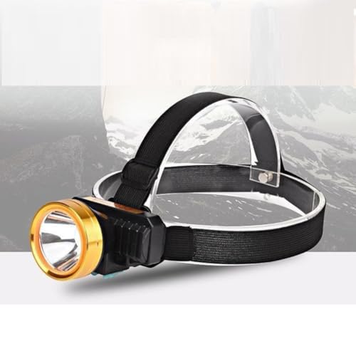 Linterna frontal regulable LALAFINA con batería recargable y chasis de ABS 4