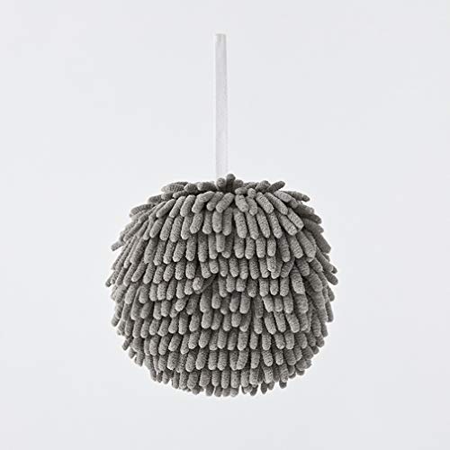 Weiy Absorbent Towels Ball,Hanging Kitchen Hand Towels Bathroom Hand Towels With Loop Quick Dry Cloths For Cleaning,Gray #TOP3