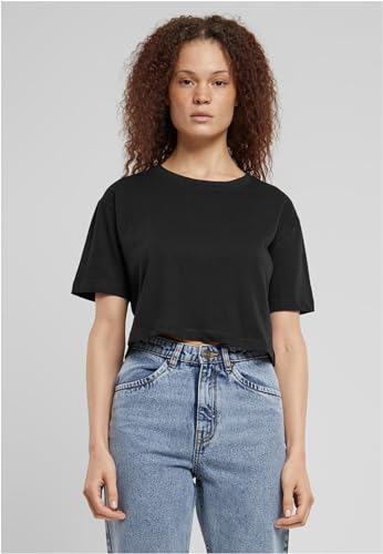 Urban Classics Ladies Short Oversized Tee, Camiseta, Mujer, Negro (Black), M