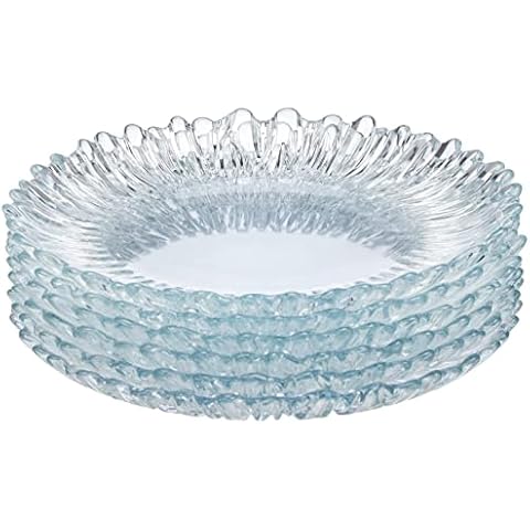 Pasabahce Set 6 Platos de Cristal Aurora Cm20,5 Cover
