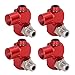Air Hose Connector 1/4in NPT Thread 4Pcs Universal Air Tool Swivel Set 360 Degree Rotation Connector, Industrial Air Fittings Pneumatic Tool Adapter Hardened Steel Joint Coupler