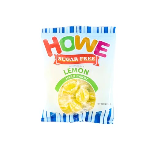 Howe Sugar Free Lemon Buttons, Hard Candy 5 oz Bag