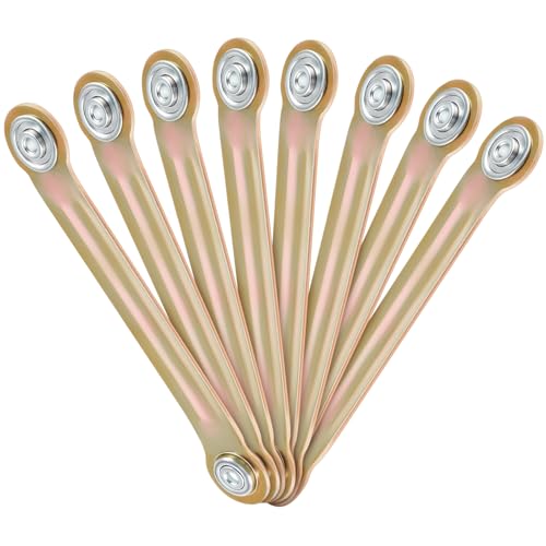 MorningRo 8 Pack Glider Bearing Arm Bracket Patio Glider Parts Replacement Hardware Rocker Parts, Bracket Hardware-9 Inch Length, 7-1/2 Inch Between Mounting Holes and Bolt Hole Diameter 1/4