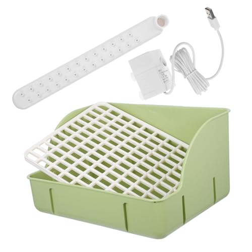 POPETPOP Automatic Bird Bath Tub with Shower Head Water Circulating Pet Bathing System for Small Spaces for Parrots and Macaws Easy to Clean and Maintain Space Saving Bath