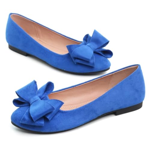 Image of TN TANGNEST Women Fashion Bowknot Flats Comfort Pointed Toe Dress Shoes