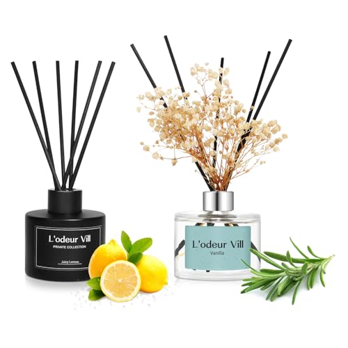 Set Difusor de Varillas L'odeur Vill 200ml Vainilla y 100ml Limón miniatura 1