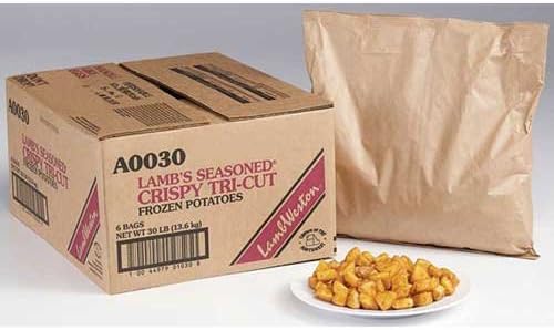 Lambs Seasoned Crispy Tri Cut Potatoes, 5 Pound -- 6 per case.