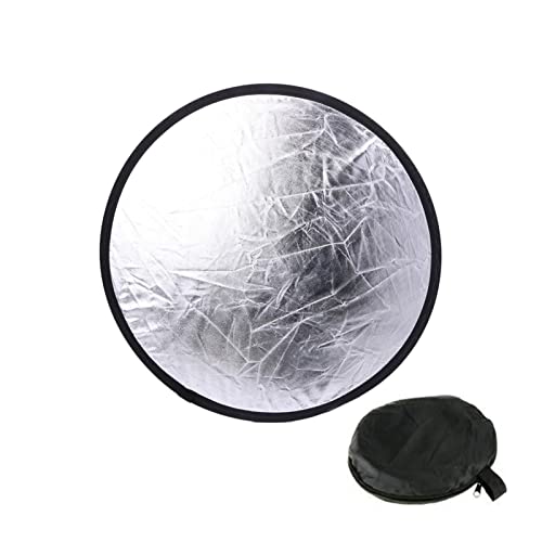 2 in 1 Foldable Light Reflector,with Storage Bag 30CM/12Inch Round