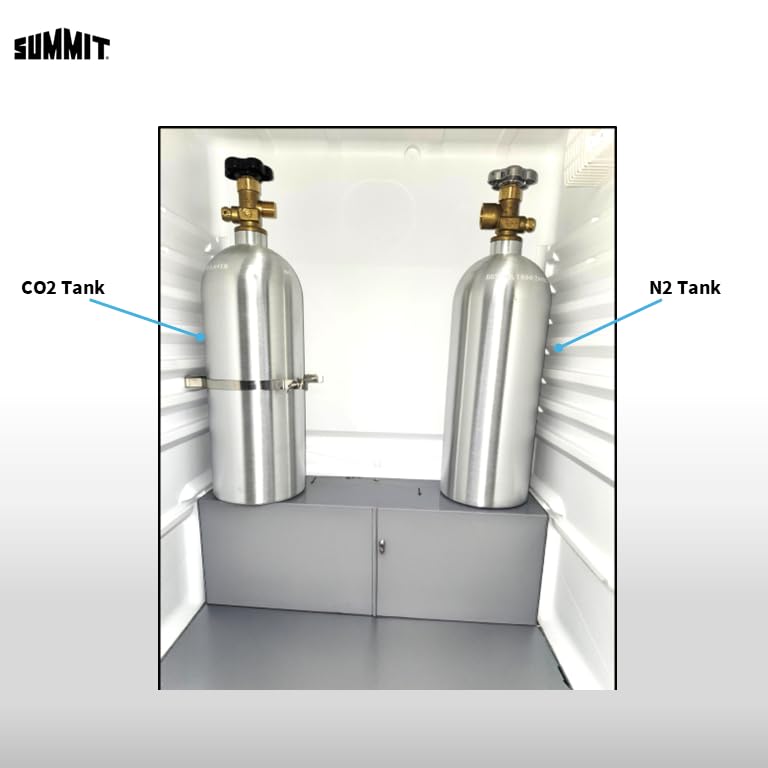 Summit 24" Beer & Coffee Kegerator, Combination Dual Tap Kit, ADA Compliant, Panel Ready - Sbc58blbiadaiftwincfb *Panel Not Included on Fridge.com - View 5