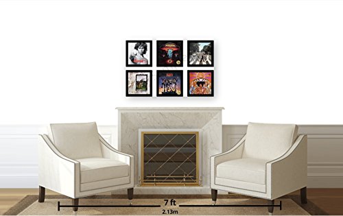 Creative Picture Frames 12.5" X 12.5" Lp Vinyl Cover Record Frame Display With Glass And Wall Hanger #TOP4