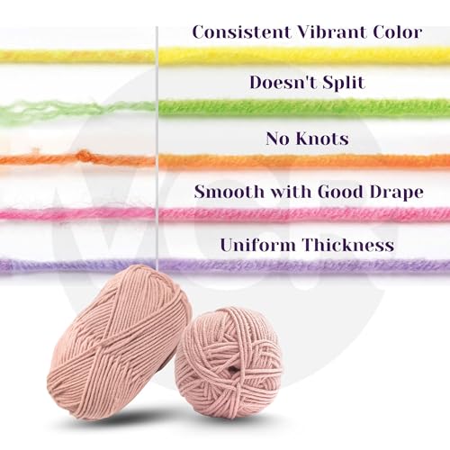 Image of VCR Crepe Pink Yarn, 100 Grams Hank, 190 Meters Length, Acrylic Ball for Crochet and Knitting, Soft Crosia Threads, Pack of 1 Yarn, Suitable for DIY Crafts