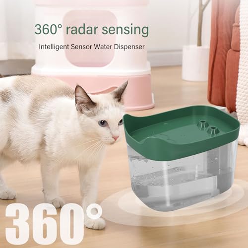 Fuente de agua silenciosa para gatos y perros interior miniatura 6