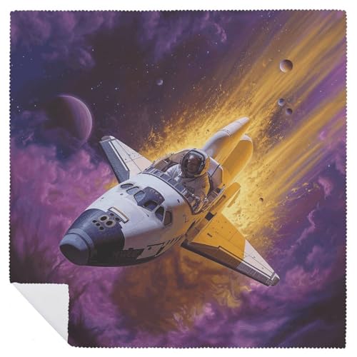 Servilletas de Tela Reutilizables con Estampado Cohete Espacial miniatura 6