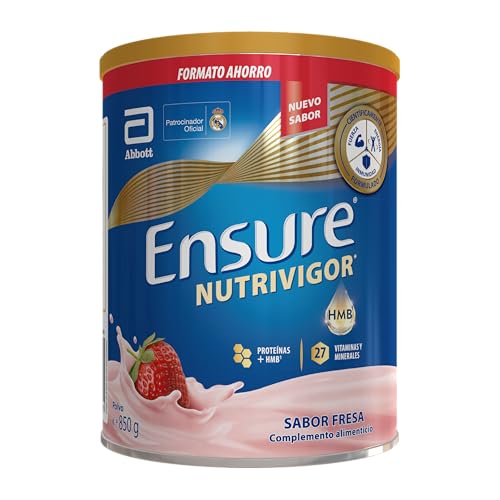 Ensure Nutrivigor con proteínas, HMB y calcio para la masa muscular del adulto, fresa