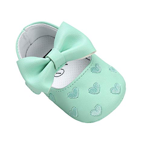 ANKKO - Zapatos de bebé Antideslizantes para bebé, Green20, 11cm