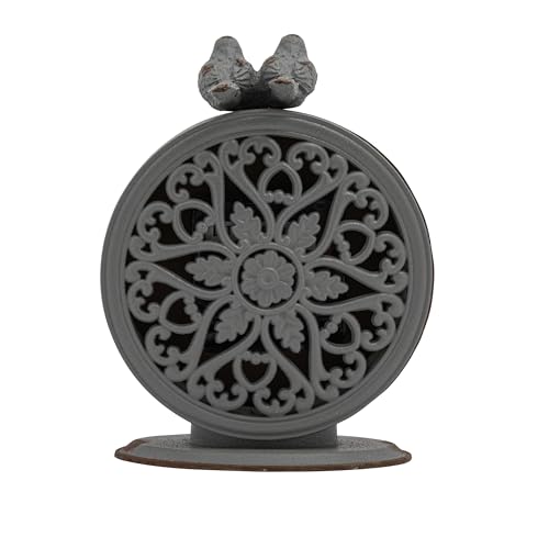 Creative Co-Op DA3835 Grey Pewter Mantel Clock thumb #12