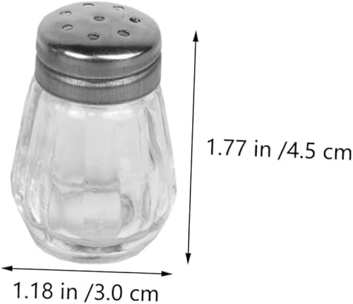 Miniatura 7 de Happyyami 10 unids Mini Tarro Mini Decoración Polvo Azúcar Shaker Recipientes de Vidrio Botella de Metal Pimienta Coctelera Tarro Cocina Condimento
