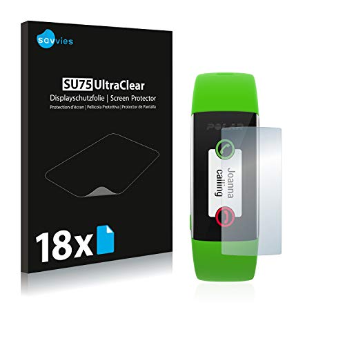 savvies Protector Pantalla Compatible con Polar A360 (18 Unidades) Pelicula Ultra Transparente