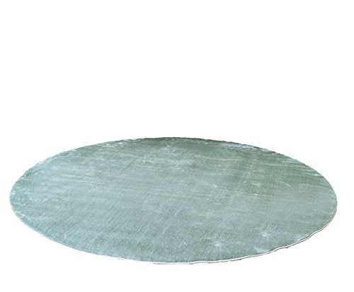 スミノエ ラグ カーム 200×200cm正円 ブルーグレー