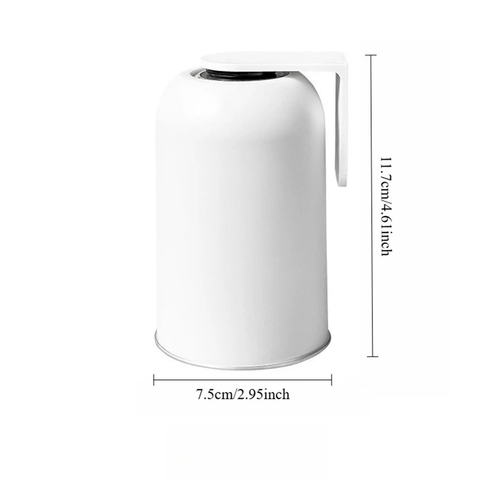 Juego de Vasos for cepillos Dientes, diseño montado en la Pared, Ahorro Espacio, sin perforación, 1 Uds para Ducharse,Cepillarse Los Dientes